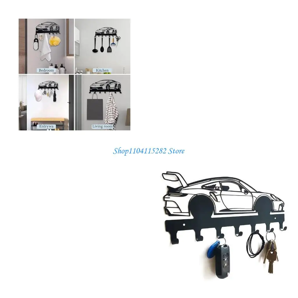 

Multipurpose Metal Hanger Modern Rack for Cafes Rod & Spaces