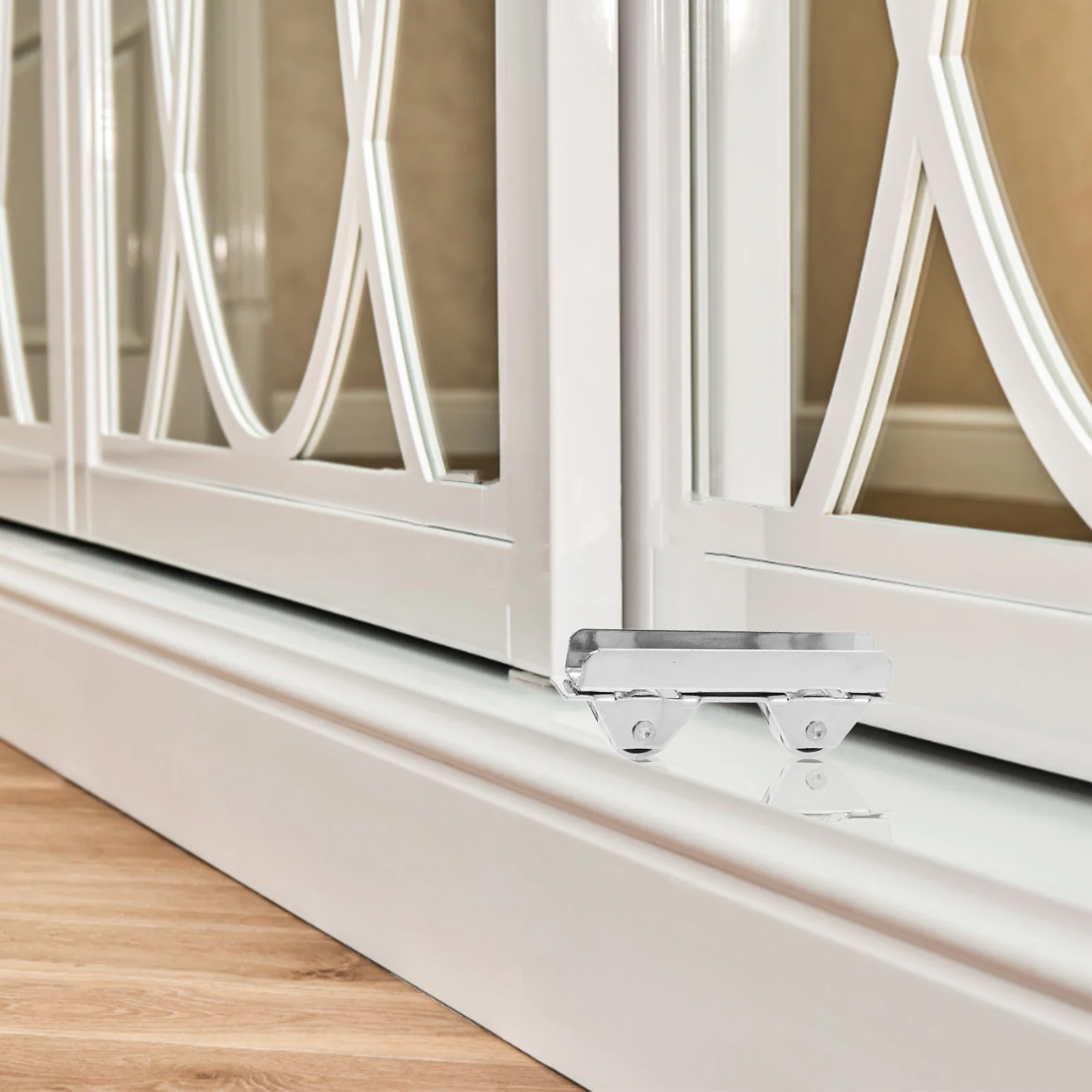 طقم استبدال بكرات الباب المنزلق شديدة التحمل مكون من 4 قطع لأبواب خزانة الفناء الزجاجية مجموعة عجلات بكرات صامتة ناعمة