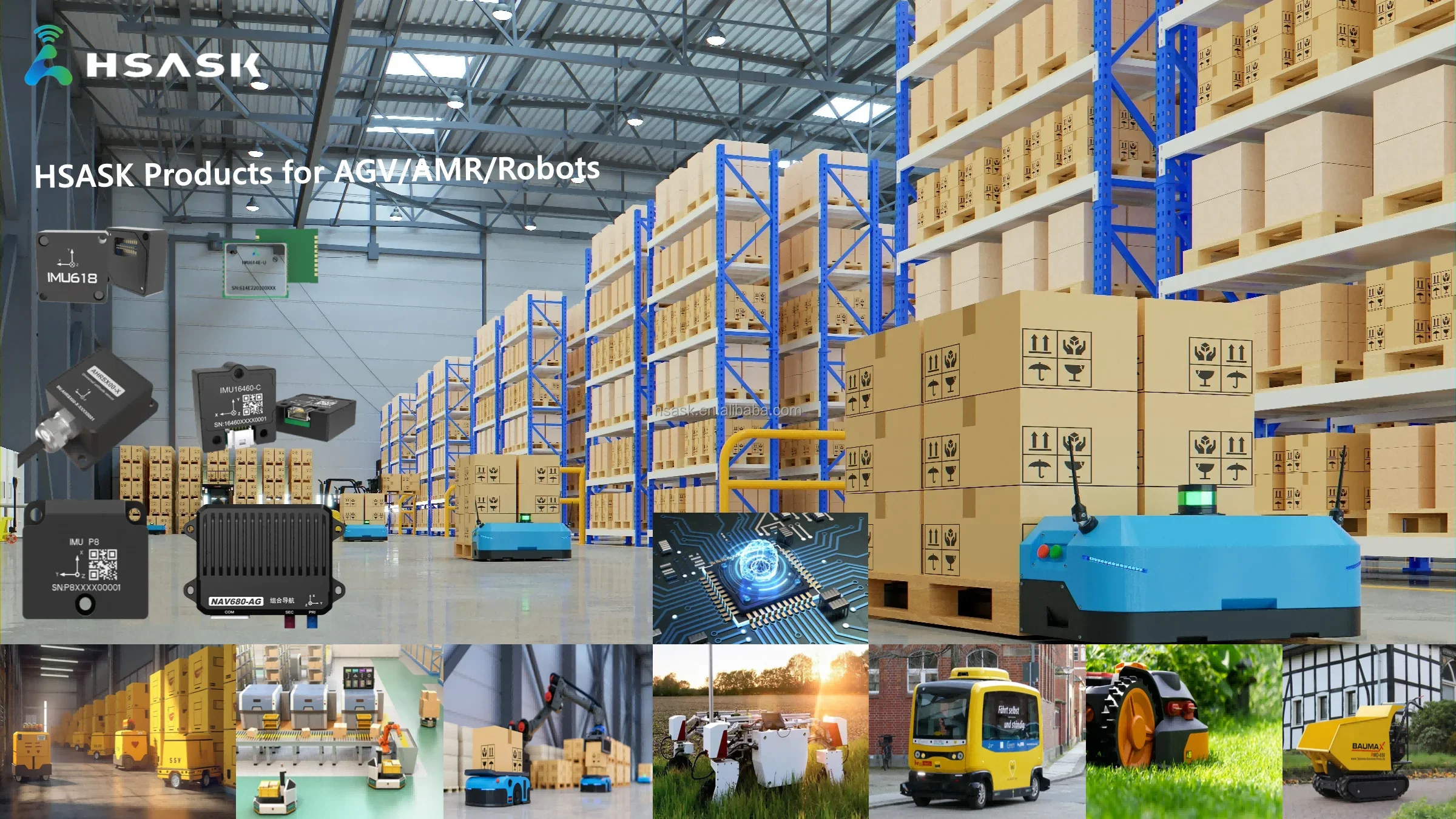 HSASK 저렴한 가격 전술 등급 IMU618-T MEMS 자이로 추적 관리 위치 및 내비게이션 관성 측정 장치