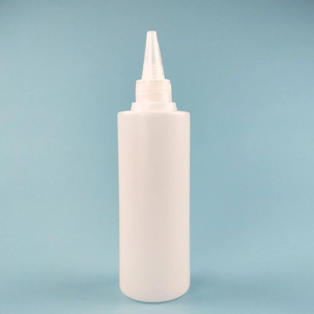 6pcs 250Ml Plastic Bottle Squeeze Dispenser For Liquid Oil Ink Adhesive Craft Use Storage Container