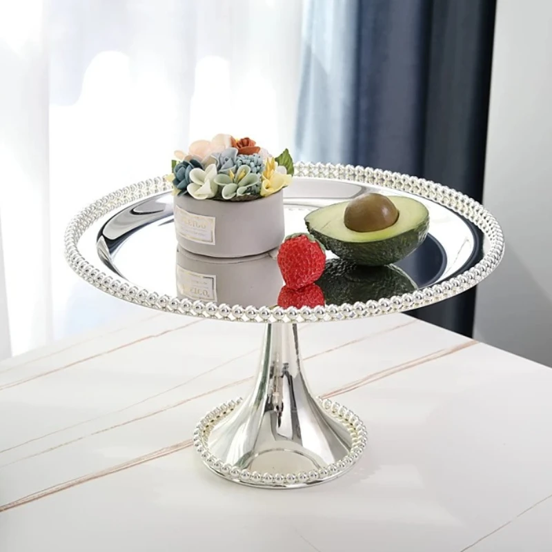 European Iron Cake Stand Fruit Platter Afternoon Tea Dessert Tray Wedding Sweet Snack Server Elegant Fine Craftsmanship