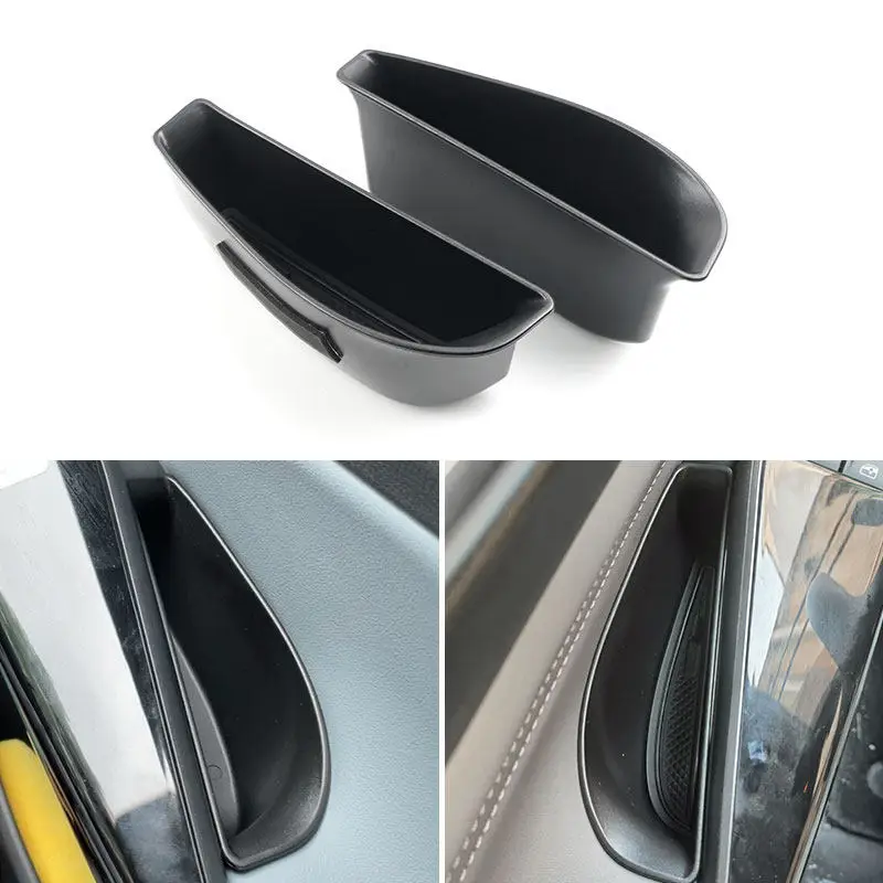 

Car-styling Inner Door Handle Armrest Storage Box Container Card Phone Coin Holder Tray Organizer For VW ID.4 ID4 ID 4 CROZZ