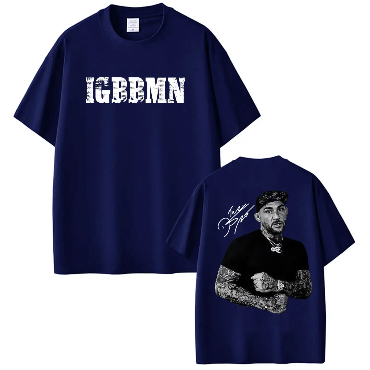 Igbbmn Dustin Poirier Viral Meme Vintage Grafik T-Shirt Herrenmode Humor Klassische T-Shirts Baumwolle Casual Kurzarm T-Shirt – Detail 3