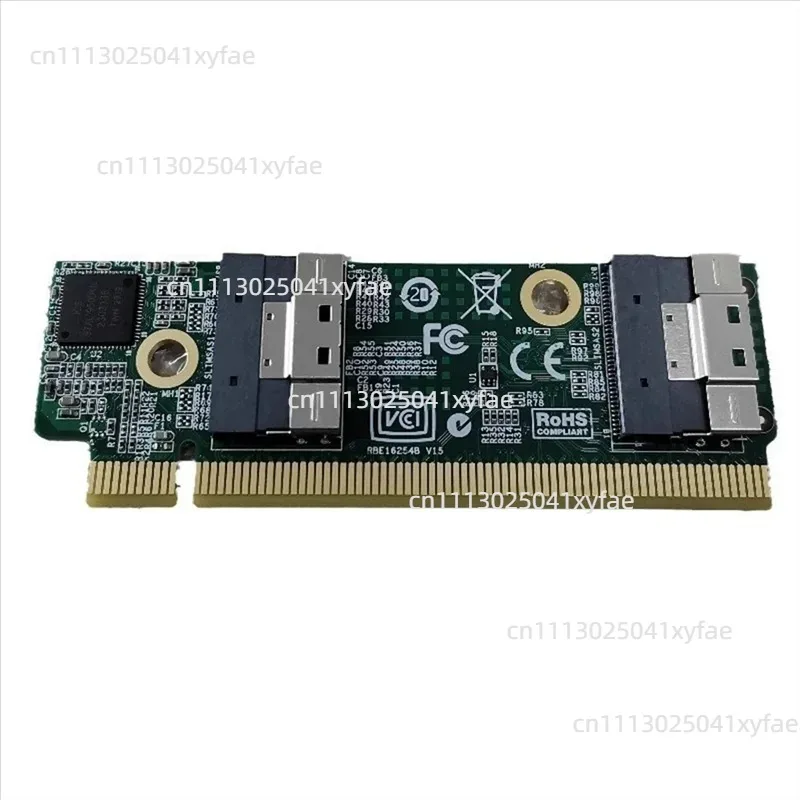 PCIe 4.0 x16 to SFF-8654 Extension Card Adapter High Speed for 1U Server
