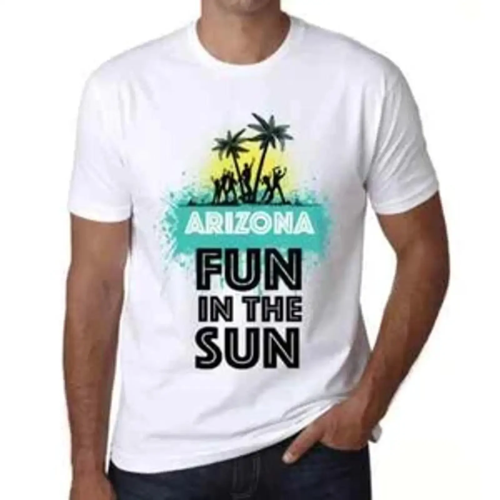 Men's T Shirt Fun In The Sun Arizona Eco Friendly Limited Edition vintage Washed Slightly Soft streetwear designer clothes