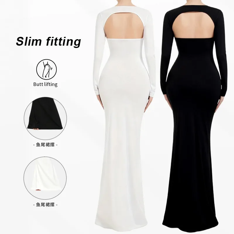 Maternity Dresses Photoshoot Clothing Stretch Sexy Dress Pregnant Women's Photography Props Fishtail Skirt Floor Length Skirt view 6