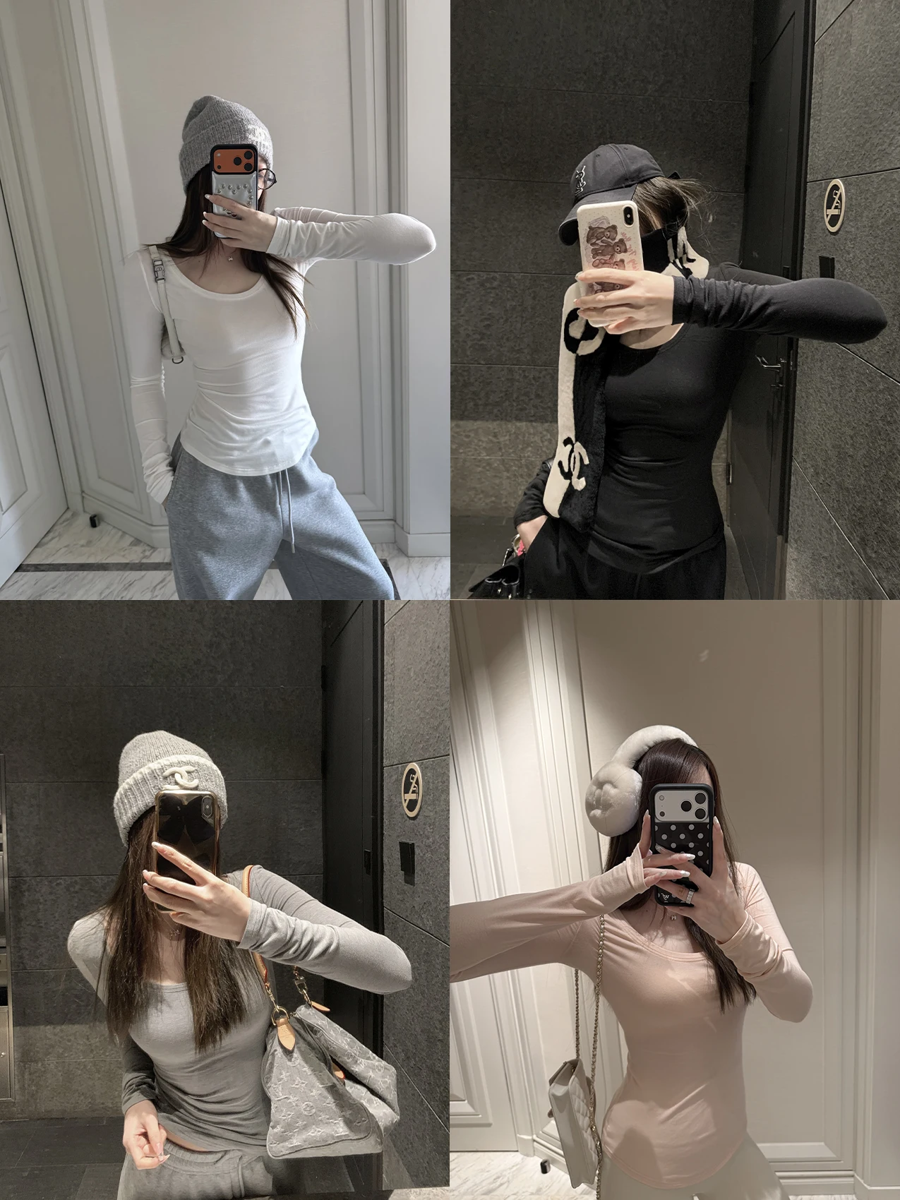 

Middletone Slim Fit Long Sve U-Ne Base irt Waist Cinching Color Casual Sle Women's T-irt Comfortable Soft Fa...