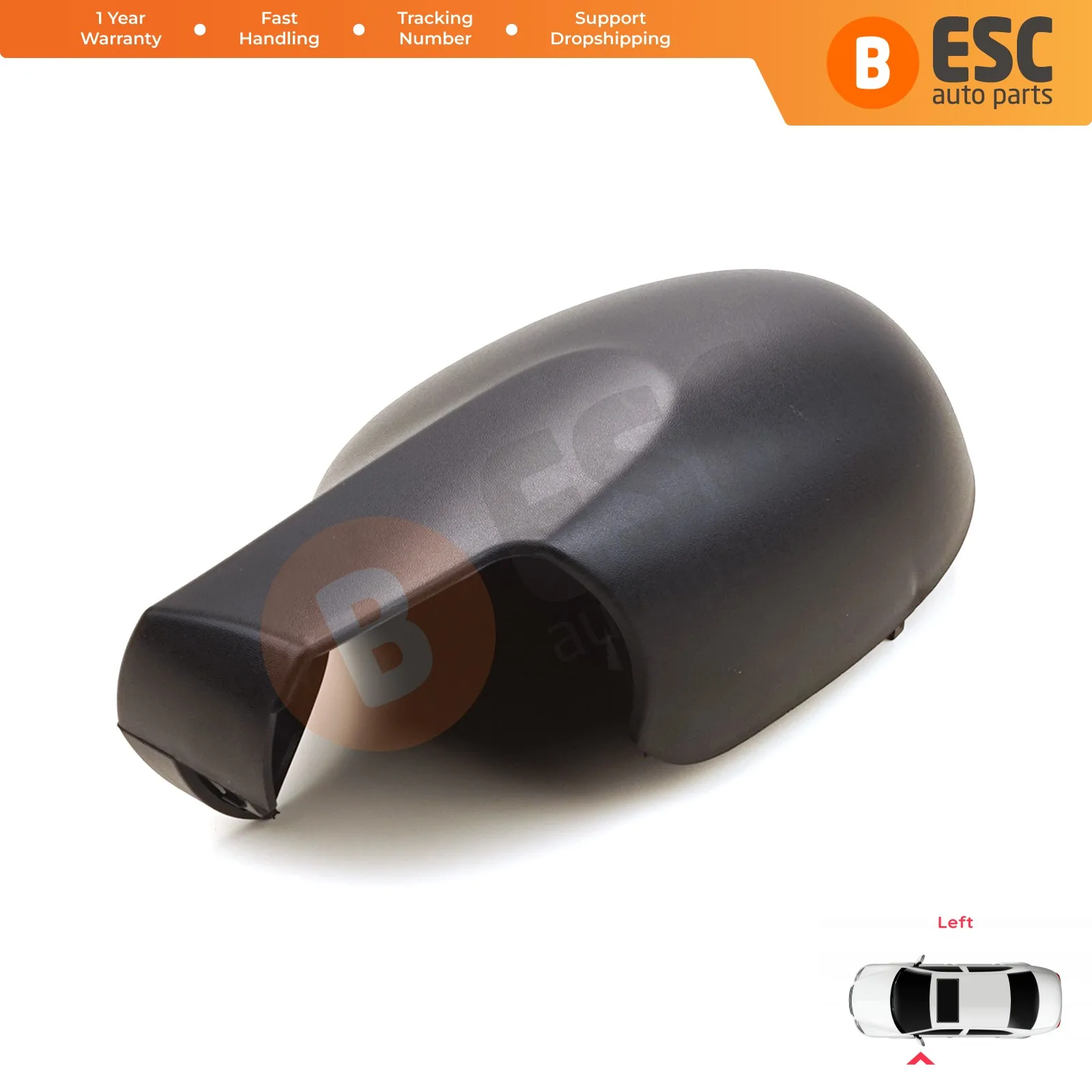 ESP1103-1 Car Side Rearview Wing Mirror Shell Scull Cap Cover Left 8200634550 for Renault Symbol 2 Thalia Twingo 2 CN04 CN0A 0B