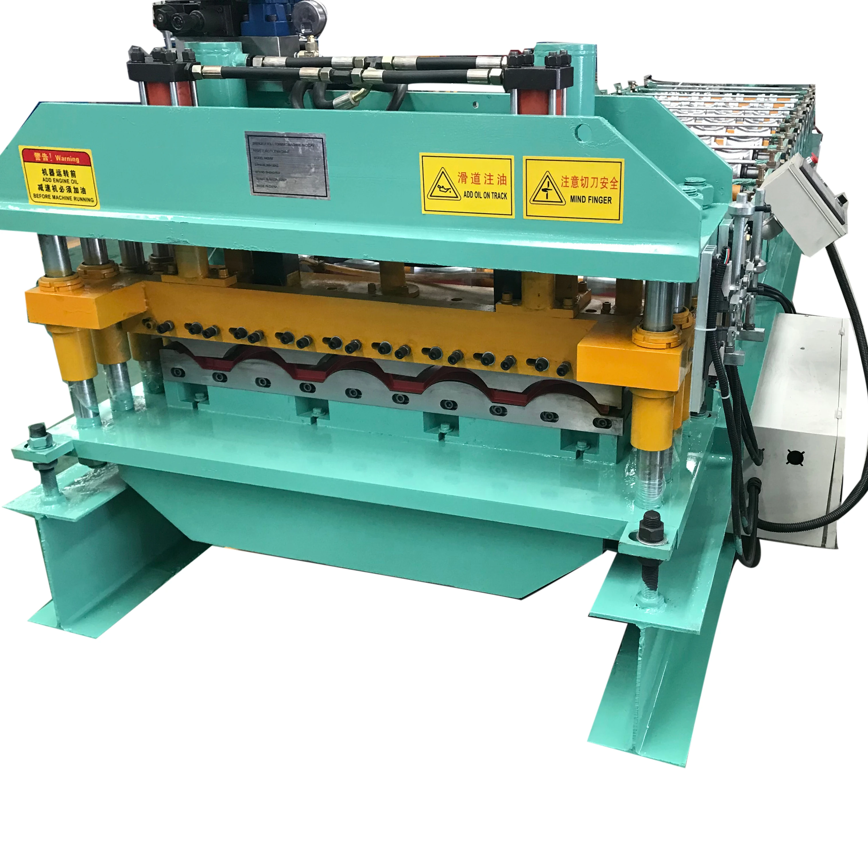 Good Quality Metal Roofing Q Tile Sheets Machine Steel Glazed Tile Cold Roll Forming Machine
