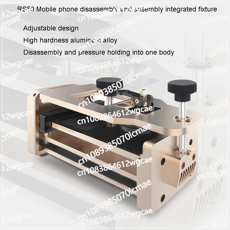 Mobile Phone Opener and Clamp Fixture for Flat Screen, Back Cover Removal and Pressure-holding, RS50, 2 in 1