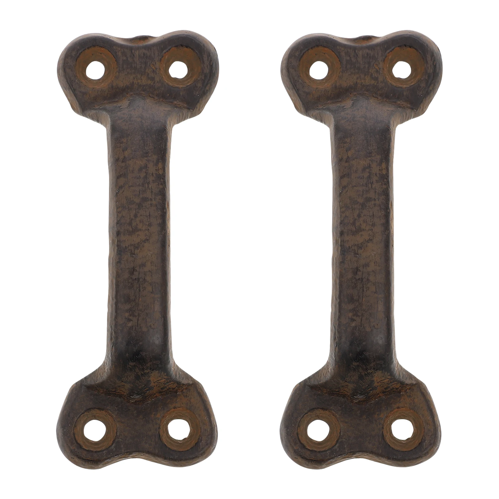 

2pcs Cast Door Handles Vintage Rustic Barn Retro Fence Gate Pulls Hardware Garage Cast Iron Pull Handles Decor Metal Knobs