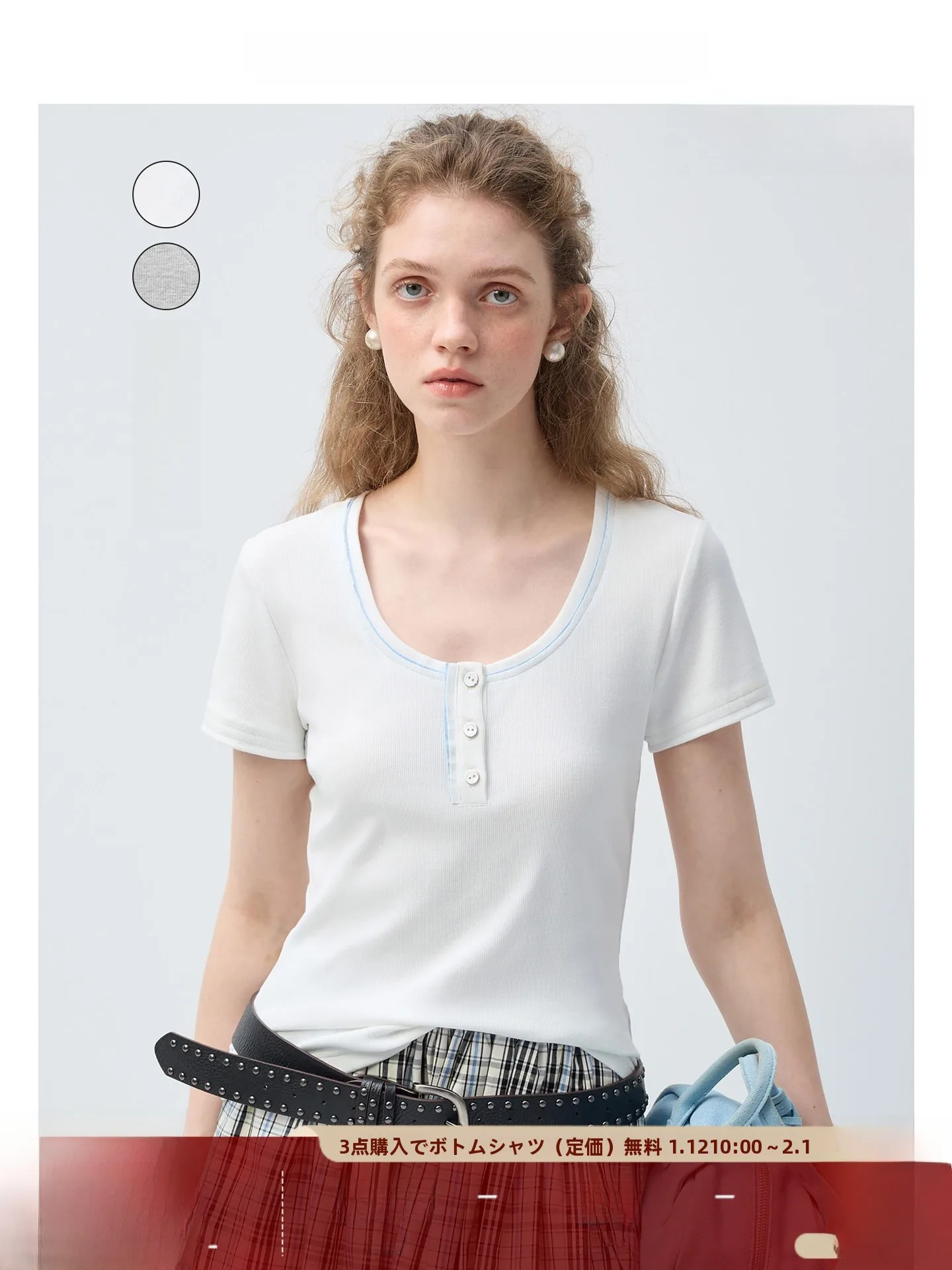 

Slimming Effect f Open Design ort Sve T irt Women's Korean Sle VEga Chang Blue White Lettering Commute Sle Spri...