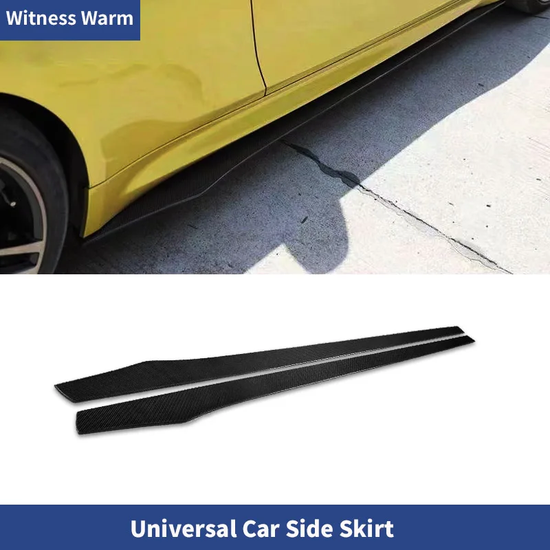 

Universal Forged Carbon Fiber Car Side Skirts Extensions for Mercedes-Benz W212 W217 W257 W207 W204 2007+ Side Apron Lip BodyKit