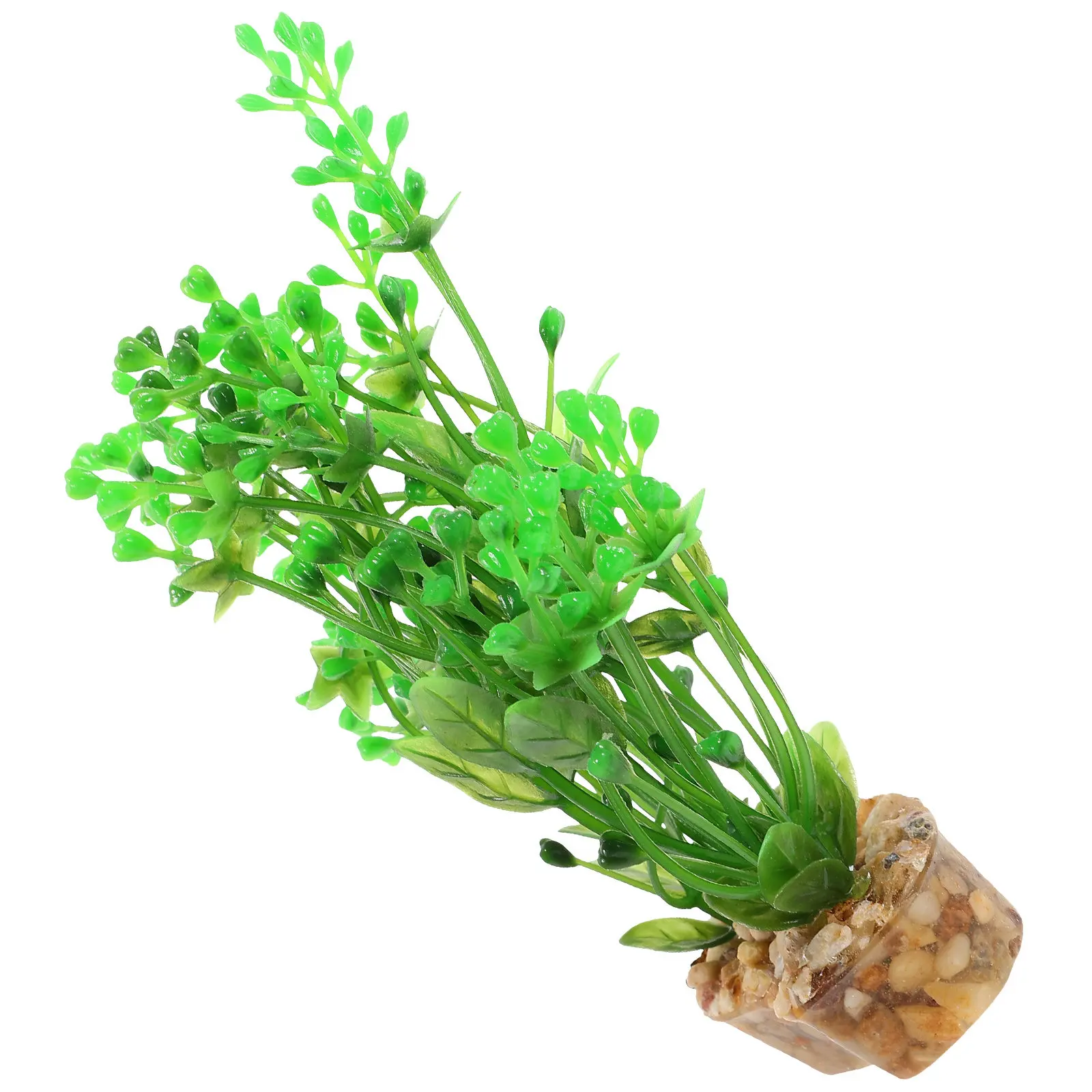 Fake Plants for Aquarium Fish Tank Decor Simulation Aquatic Plants Easy Care Non Fading Vivid Underwater Decoration Small Size