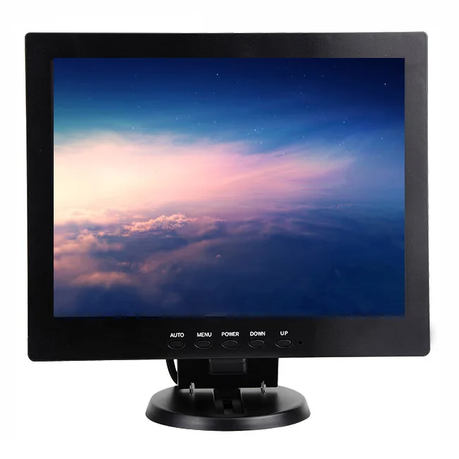 

12 inch square screen CCTV lcd monitor 12 inch 1024*768 security camera BNC monitor with VGA HDMIed BNC AV RCA BNC Speaker