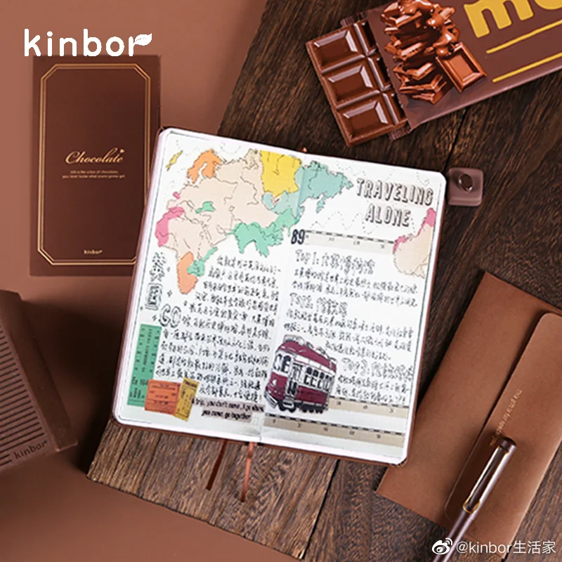 Kinbor Undated Weekly Planner Set Portable Chocolate To Do List Notebook Self Journal Plan Book Girls Graduation Birthday Gifts