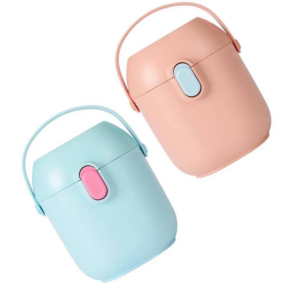2Set Baby Formula Dispenser High Quality PP Tpe Material Ergonomic Handle Double Layer Seal Leak Proof Moisture Resistant