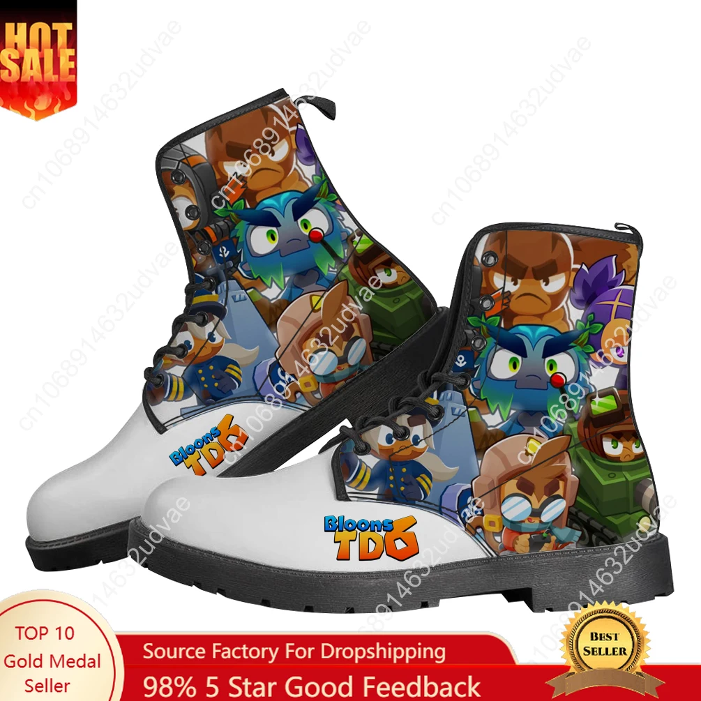 

Bloons TD6 Boots Mens Womens Teenager Shoes Casual Boot Outdoor Light High Quality Couple Print on Demand Customize Shoe