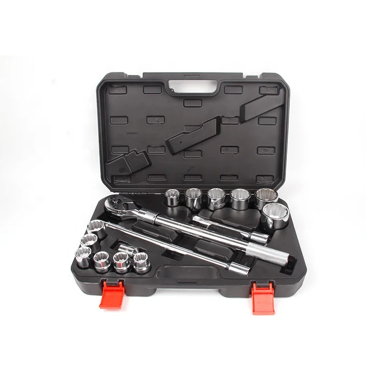 

SS1116A01 Home Household Hand Tool Box Ratchet Wrench Tool Set Car Repair Plastic Tool Box Kit