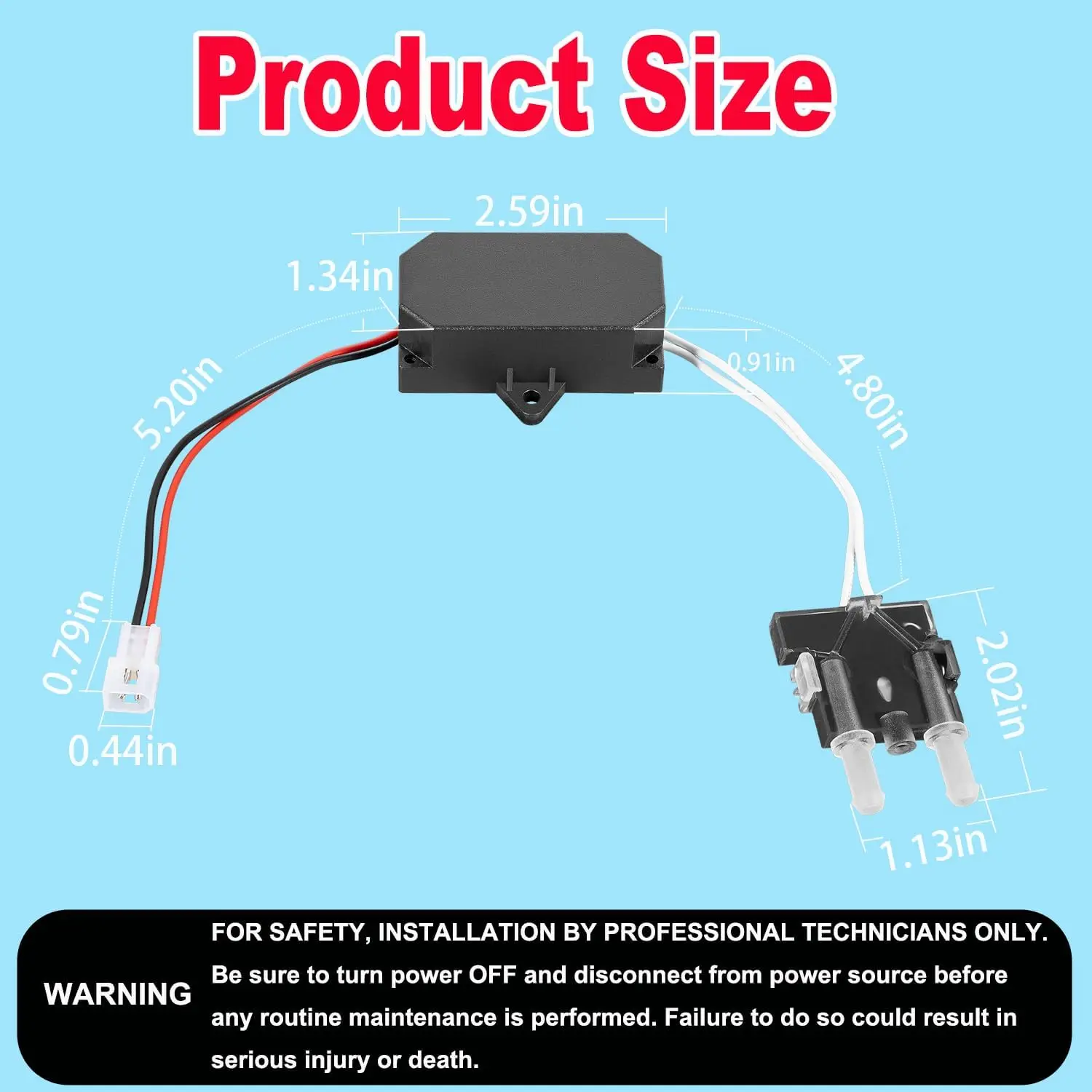 9-1056-01 Ozone Module Kit for Ozone Generators Replace for Del Ozone 25, 50, 100, EC-10, EC-20, EC-40 & Eclipse Model Systems