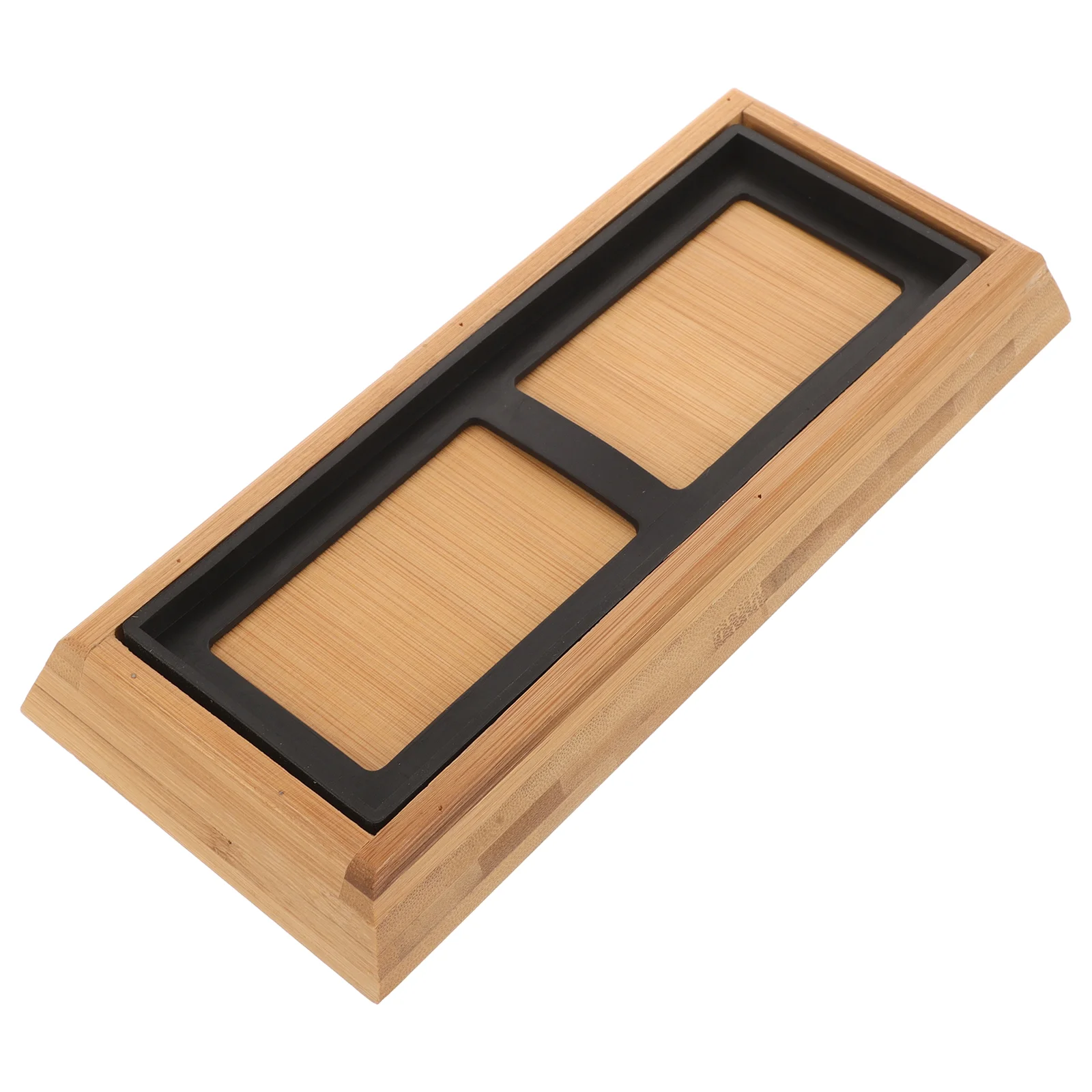 

Household Bamboo Whetstone Non-slip Base Fixed Tray Kitchen Home Sharpening for Tool Stones Knives Sharpener Holder Storage