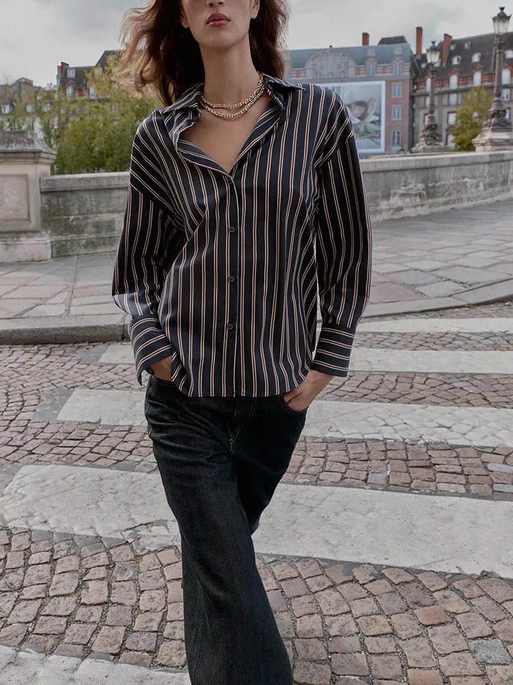 وصل حديثًا لشتاء 2025 ملابس نسائية مريحة مخططة غير رسمية irt Faionable حلوة شخصية تناسب جميع ملابس الترفيه