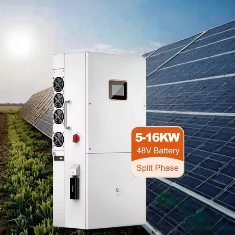Dual  230V On/Off Grid 12kW Solar Tied Pure Sine Wave Hybrid Parallel Single String Phase Inverter 48VDC 51.2V AC LCD WIFI