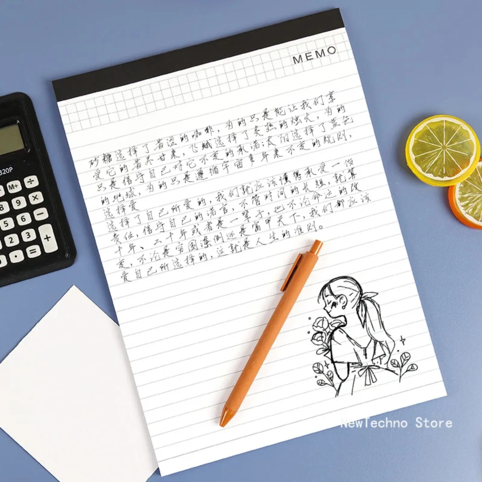 A4 Conferência Tearable Memo Pad, Páginas Forrado, Diário Notepad, Reunião Notebook, Projecto de Escrita, Papel, Escritório, Material Escolar