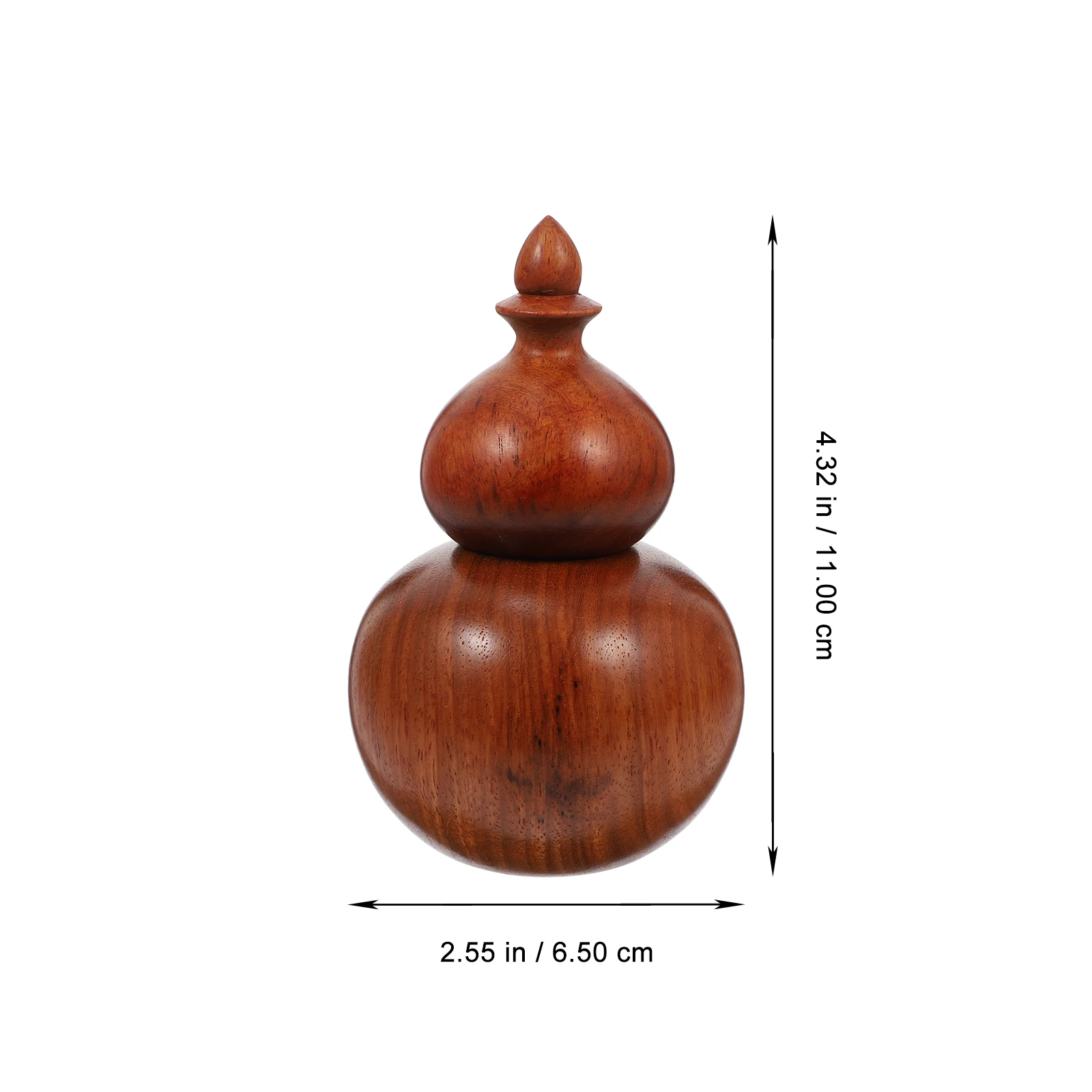 

1pc Premium Wooden Toothpick Box Gourd-Shape Sturdy Portable Home Holder Storage Dispenser For Family Restaurant Use