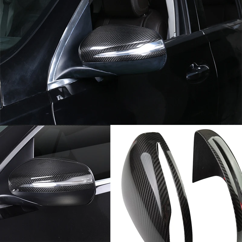 tantan Suitable For Mercedes Benz E Class G Class V Class GLE GLS G500 G63 Carbon Fiber Car Mirror Cover Sicker Glossy Matte