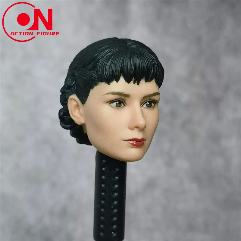 Accesorios de figuras femeninas a escala 1/6, cabeza esculpida de Audrey Hepburn para muñecas de figura de acción de 12 ", juguetes modelo