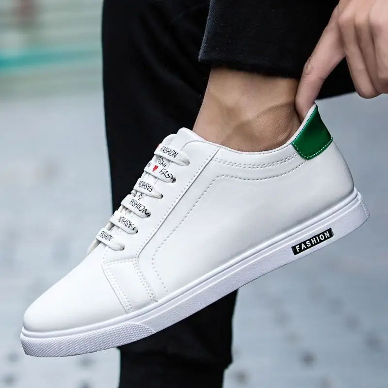 Men's Casual Shoes Sports White Spring Autumn Male Shoe Safety Flat Running Sneakers Cheap Liquidation Without Leather Retro image 5