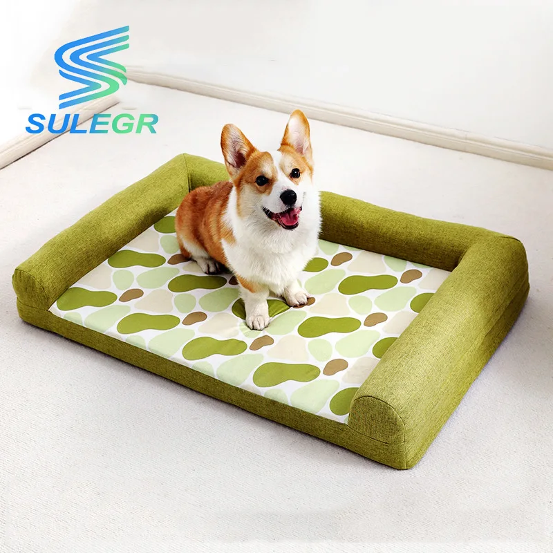 

SULEGR Pet Sofa, Four Seasons Universal Dog bed, Detachable and Washable Small Dog Bed, Spring and Summer Dog mat