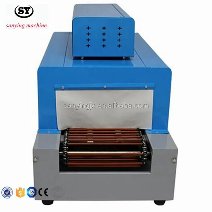 SANYING BS-260 PVC/POF hot shrink tunnel thermal film shrinking wrapping machine