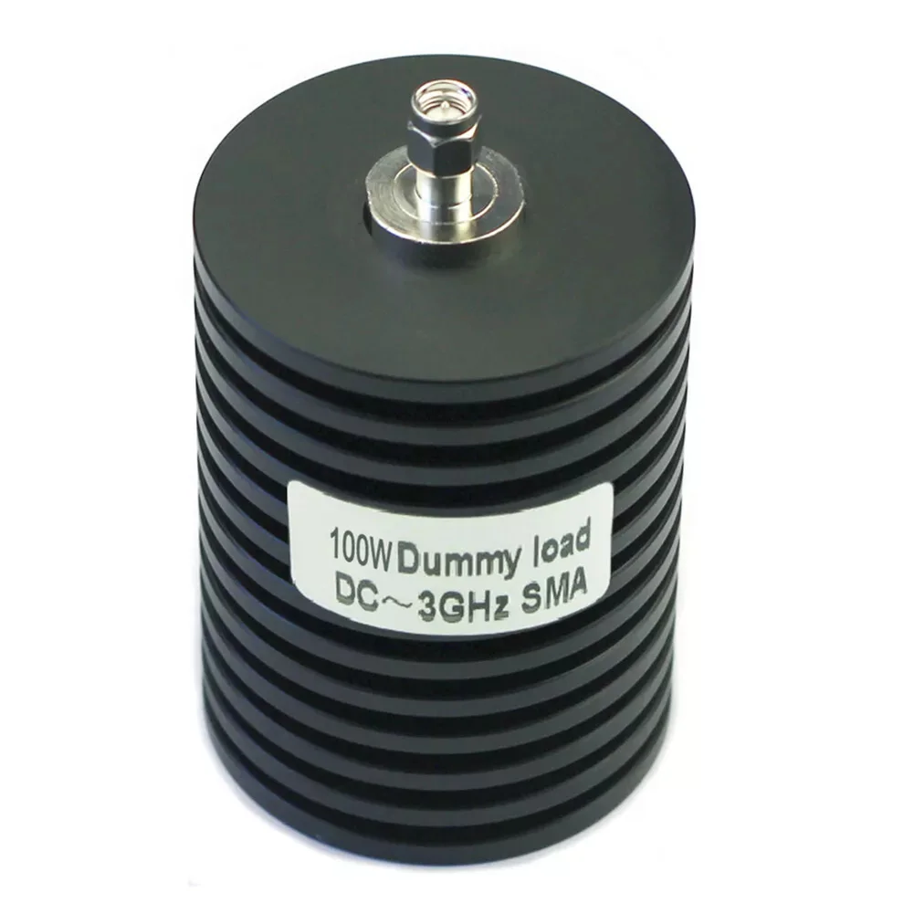 RF Coaxial Dummy Load Resistor SMA Male Plug Connector 5-100W 50Ω DC-3GHz Round 5W 10W 25W 50W 100W Electrical Equipment