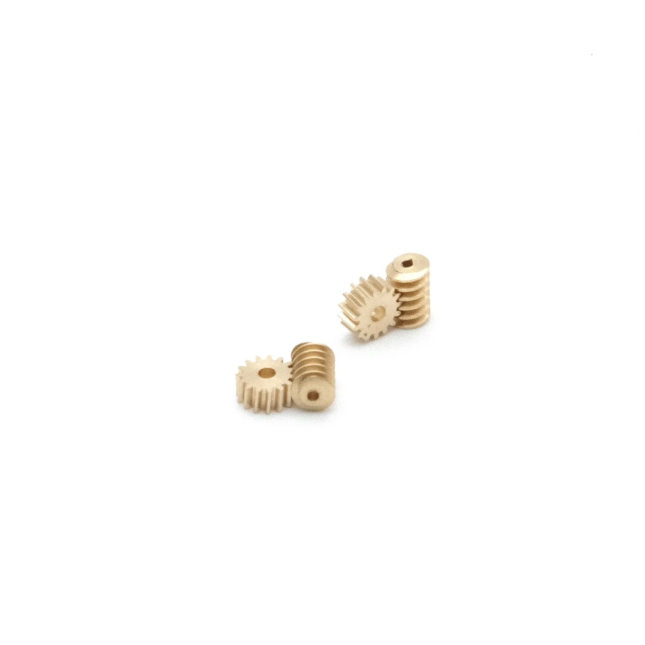 0.7MM 1mm Micro Static Modified Worm Gear 0.2M 15T Brass 90-degree Transmission Model Gear 1:87