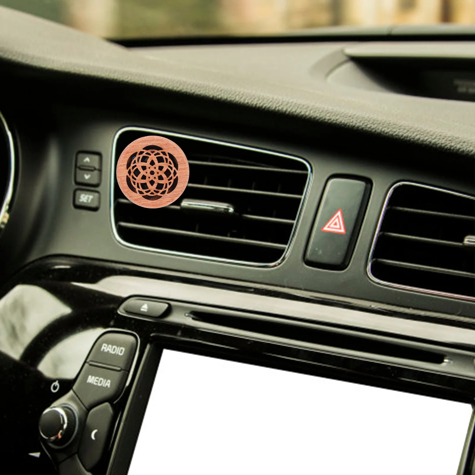 

Wooden Car Vent Clip Aromatherapy Essential Oil Air Freshener Retro Durable Aromatherapy Outlet Clip Wing Fits Cars