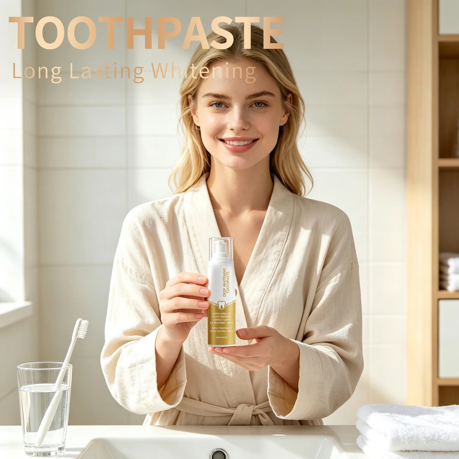Teeth Oral Care Toothpaste For Family Protects Gums Effectively Remove Dental Plaques And Yellow Stains Deep Cleaning Toothpaste