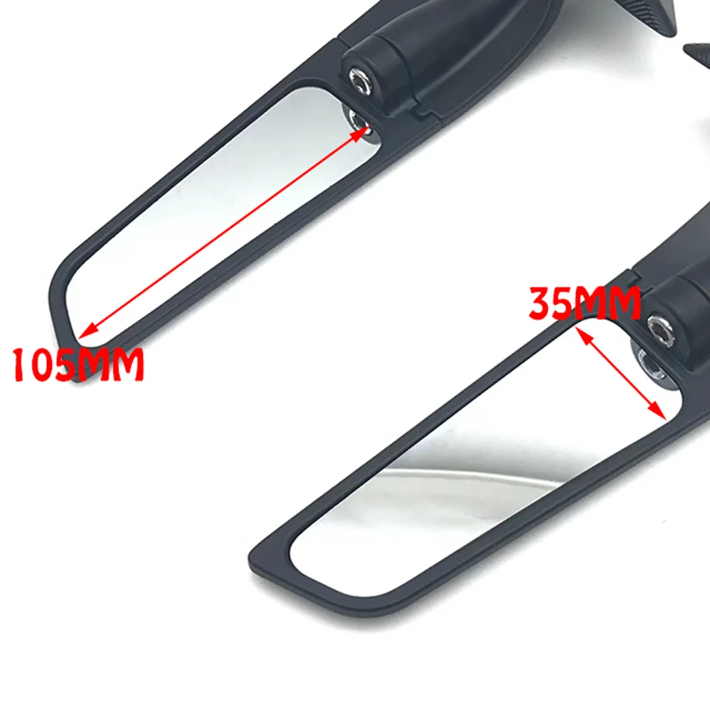 Motorcycle Adjustable Rotating Rearview Mirror Modified Wind Wing Winglets Accessories For Yamaha YZF R6 2017-2021 R7 YZFR7 2022