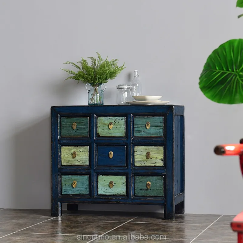 Wooden Furniture Factory Classic Solid Wood Antique Wooden Office File Cabinet