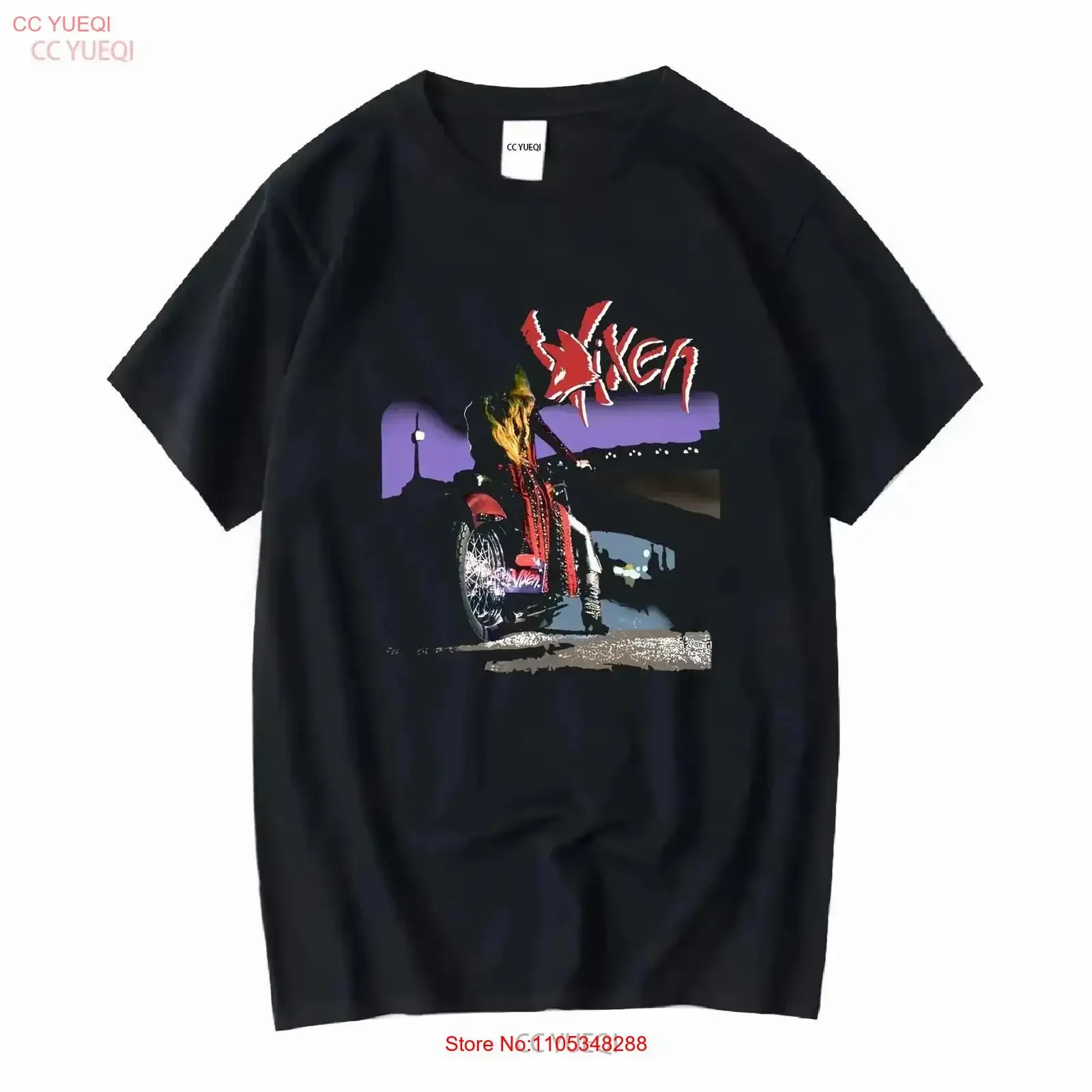 Rare Vixen Band Men All Size T Shirt 7D479 vintage Washed Versatile Comfortable Slightly designer clothes Stretched vintage