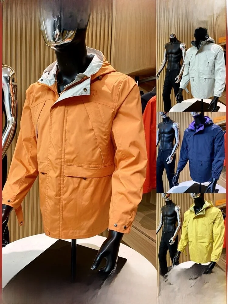 

Мужская новая осенняя высококачественная водонепроницаемая ветрозащитная куртка для скалолазания Jaet Youth Faion Stand Fit Long Sve