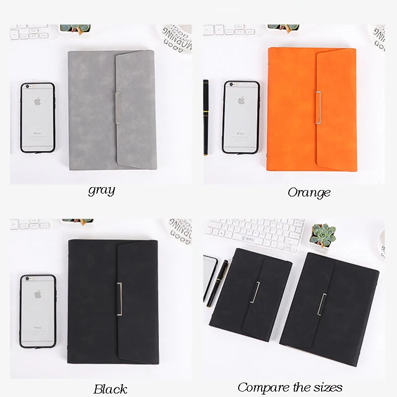 Cuaderno de hojas sueltas Retro A5, carpeta de cuero para negocios, Reunión, libro de minutos, diario de viaje, Bloc de notas