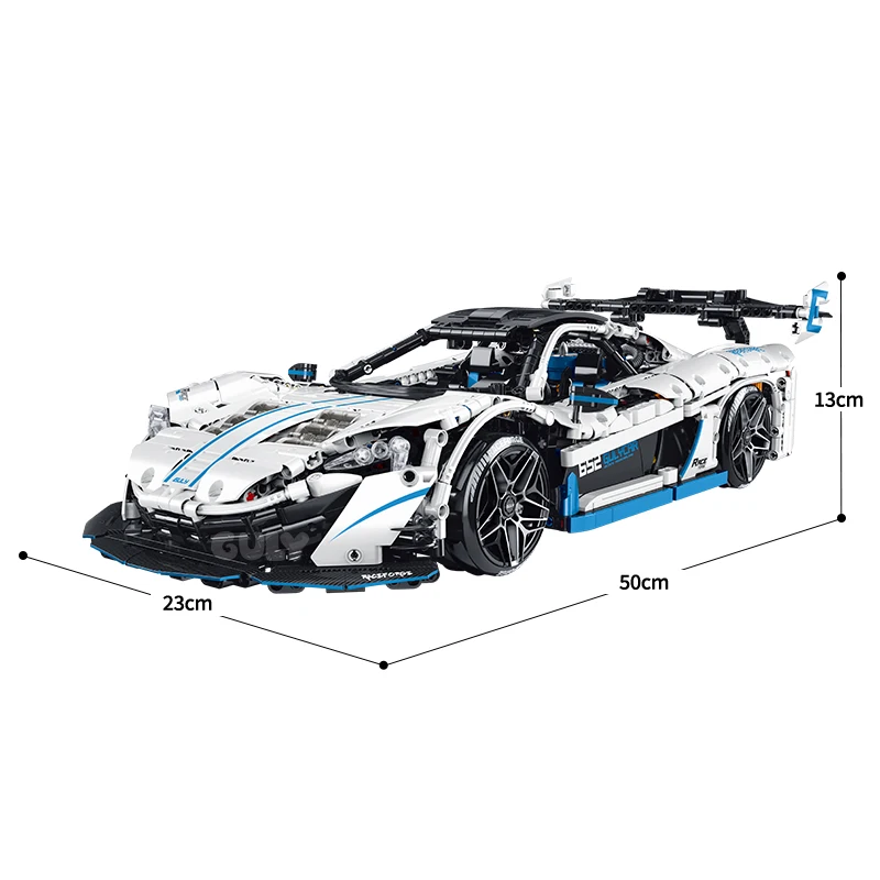 MOC 10652 1:10 Supercar Bricks Car Vehicle 2138PCS Technical Remote Control Building Blocks Set Toys for Adults Kids