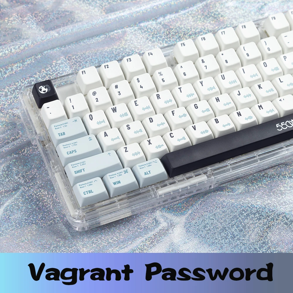 [In stock] Vagrant Password Keycaps Dye-Sub MDA profile 140 Keys PBT Material