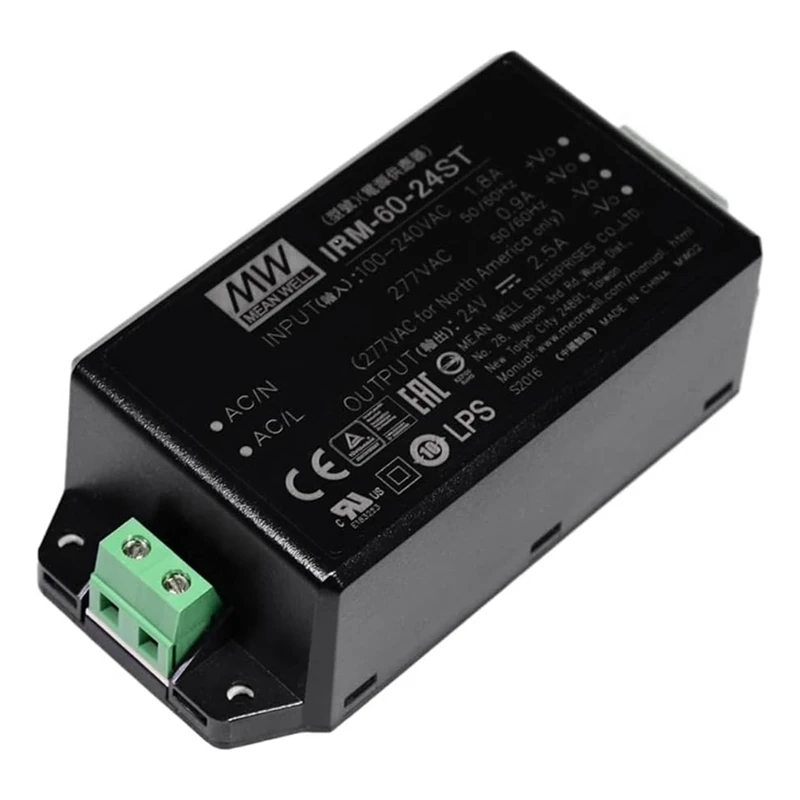 60W 24V 1.25A Power Supply Module IRM-60-24ST Screw Terminal Type AC-DC Power Supply Driver Converter Transformer