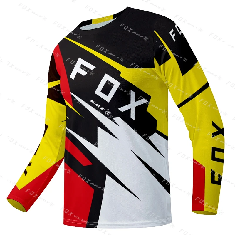 

Men's Off-Road Mountain Bike Riding Jersey Mountain Bike Racing Jersey BAT FOX Motocross Downhill Jersey Men's Motocross Jersey