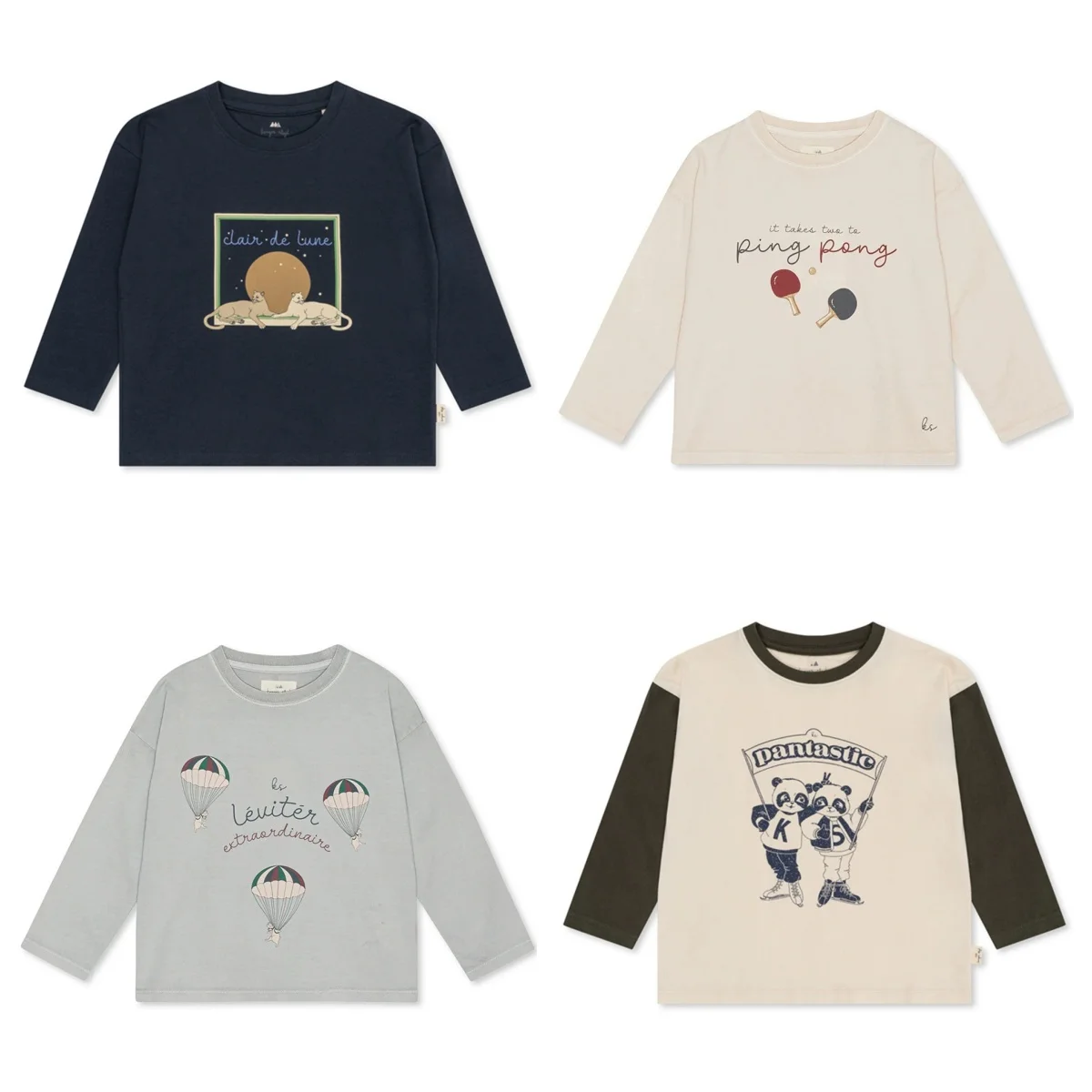 Spring Baby Boys Long Sleeve T Shirts Kids Cotton Clothes Autumn Girls Cartoon Panda Pullover Children Ping-pong T-shirt Tops