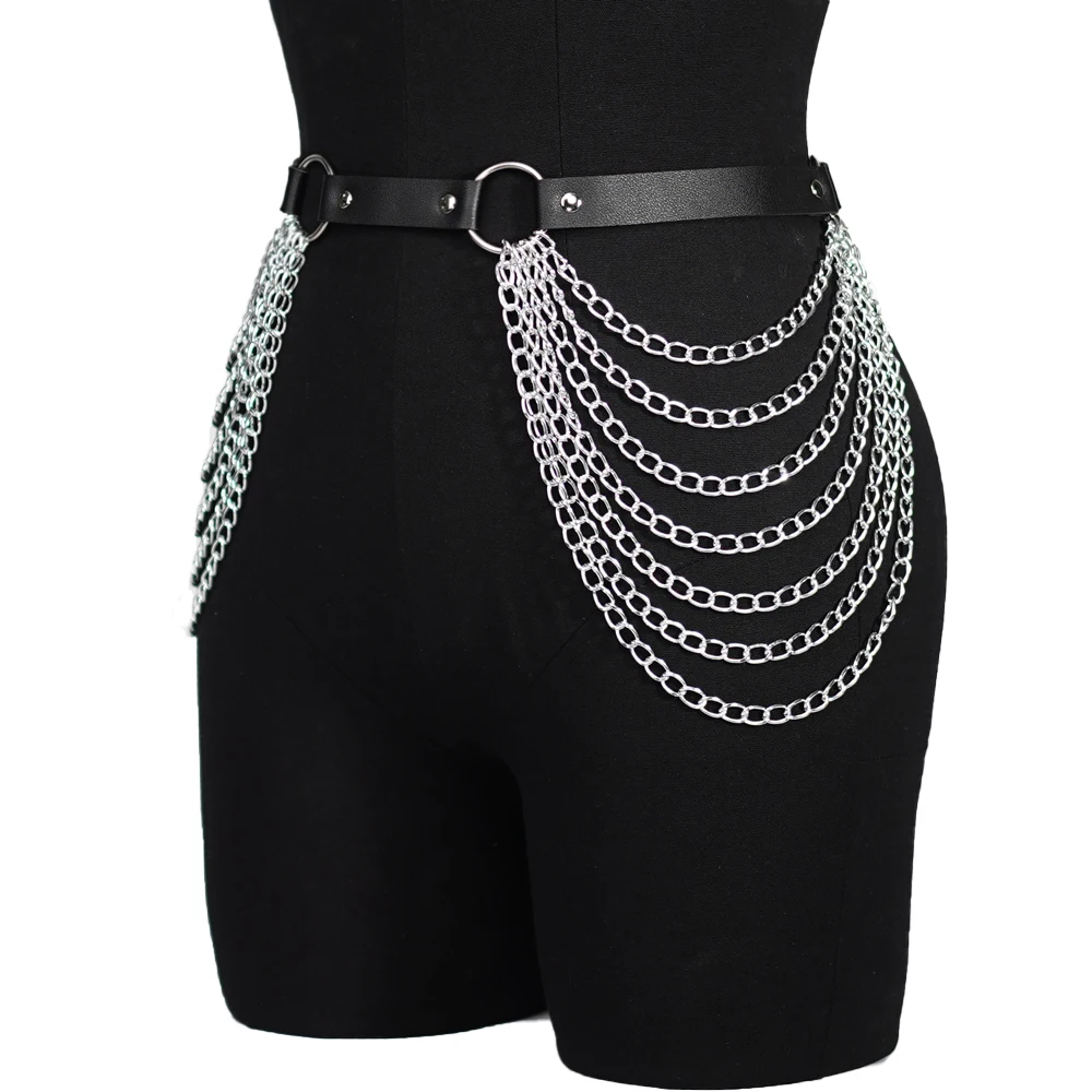 حزام خصر للسيدات مع زخرفة فاسق قابلة للتعديل، إكسسوارات الحفلات اليومية والعطلات، سلع جلدية مثيرة لحزام الحصان #2