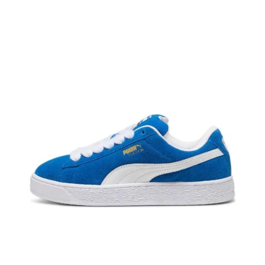 chaussures-de-skateboard-basses-puma-suede-xl-en-cuir-de-vachette-unisexe-blanc-et-bleu-395205-01